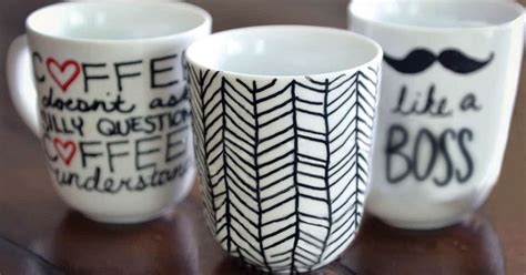 How To Decorate Coffee Mugs With Sharpies Shelly Lighting