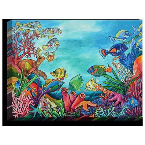 Coral Reef Painting Easy 13559 Mermaid Acrylic Painting Tutorial