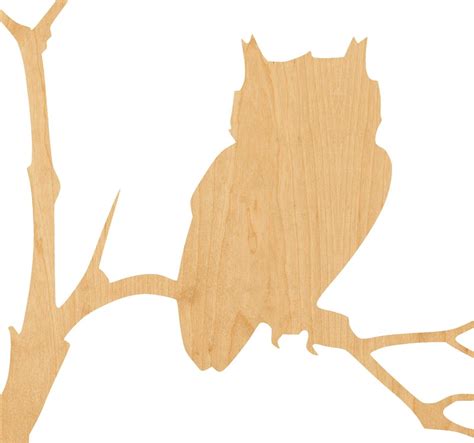 Owl In Tree Wooden Laser Cut Out Shape Great For Crafting Etsy