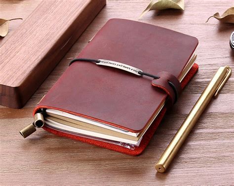 Refillable Leather Travelers Notebook Handcrafted Etsy In 2020