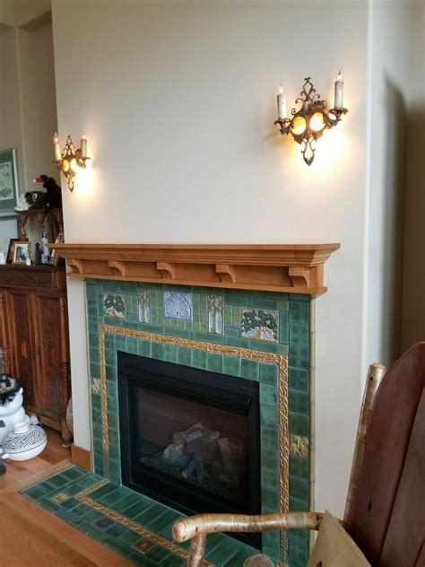 Fireplace Mantel Floating Shelf Vintage Craftsman Finish Etsy