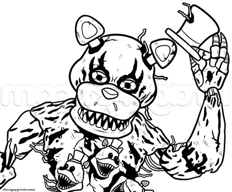 Five Nights At Freddy's Coloring Pages | Fnaf coloring pages, Bear coloring pages, Coloring pages