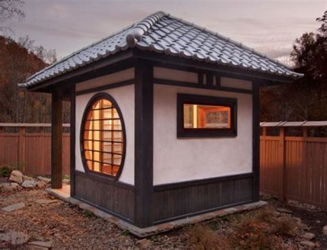 Big Round Window Japanese Tea House Asian Sheds Shed Storage