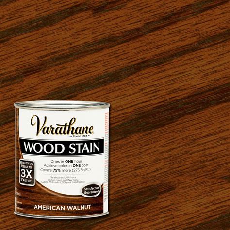 Varathane 1 Qt 3x American Walnut Premium Wood Interior Stain Case Of