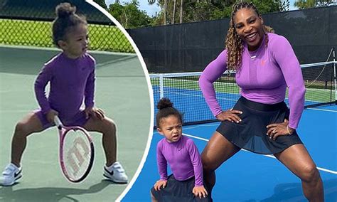 Serena williams gave her daughter olympia a tennis lesson in an adorable video. Serena Williams and toddler daughter Olympia play tennis ...