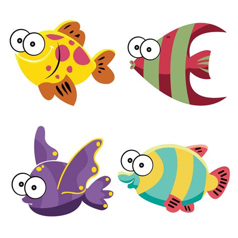 魚插畫 插畫推薦：32張卡通的魚插畫圖案下載 天天瘋後製