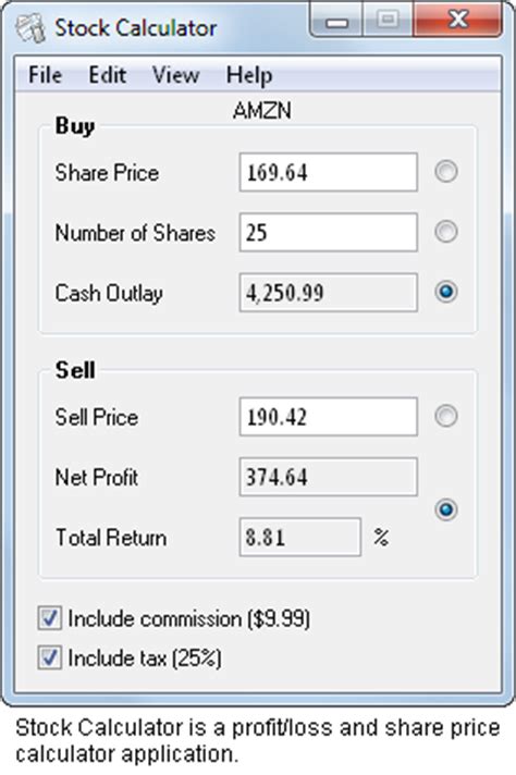 See full list on investopedia.com Stock Calculator for Windows