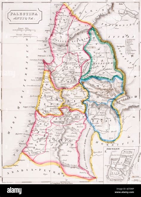 Mapa palestina antigua fotografías e imágenes de alta resolución