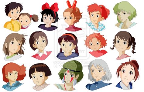 All The Ghibli Girls Xd Studio Ghibli Characters Studio Ghibli
