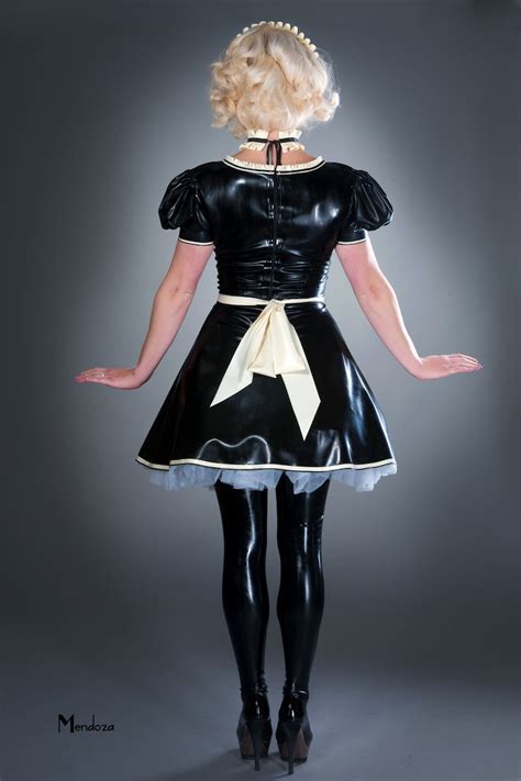 latex ruffle french maid dress etsy norway