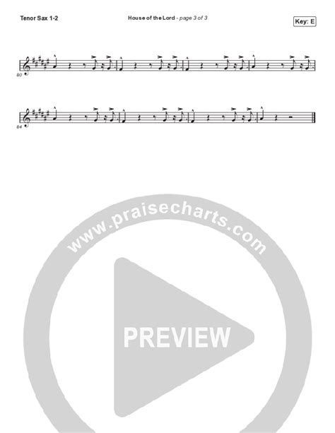 House Of The Lord Worship Choir Sab Tenor Sax Sheet Music Pdf