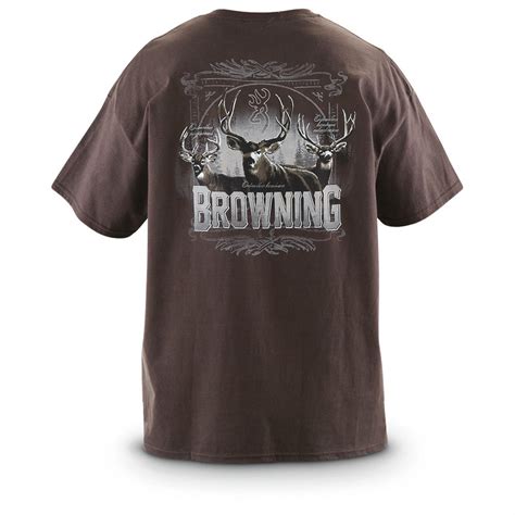 Browning Big Three T Shirt Chocolate 582068 T Shirts At Sportsman