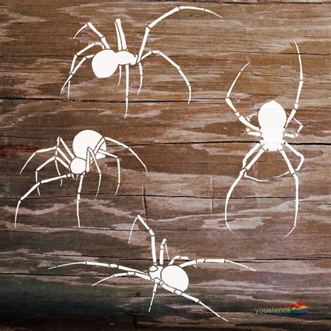 Spider Stencil For Art And Decoration St67 Etsy