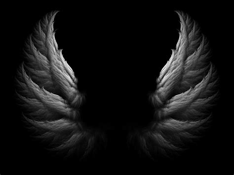 Black Angel Wings Wallpaper