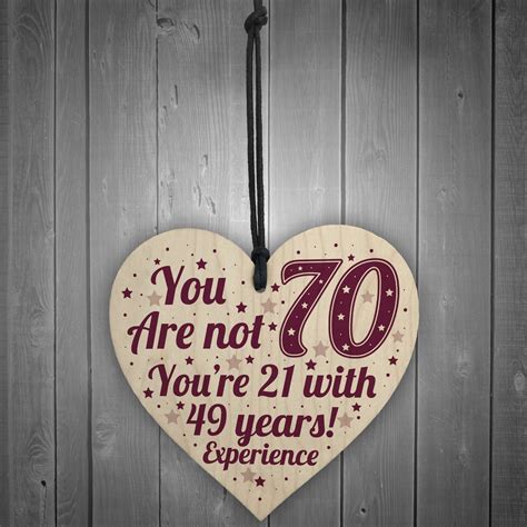 70th Birthday T For Women Men 70th Birthday Card T For Mum Dad