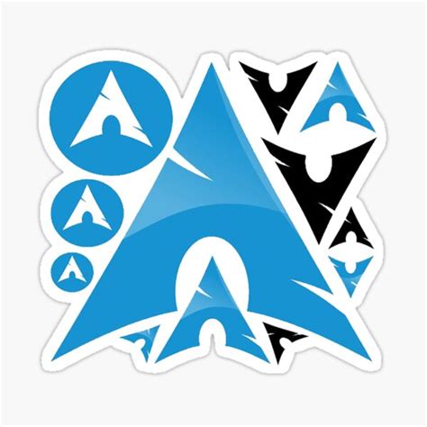 Arch Linux Sticker For Sale By Byrosalinda Redbubble