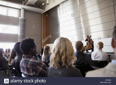 Audience Watching Performer On Stage Hi Res Stock Photography And