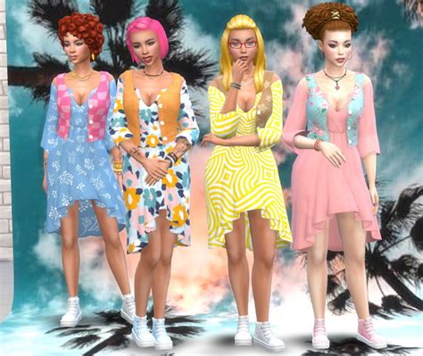 Laundry Day Dress Recolors Part 2 At Annetts Sims 4 Welt Sims 4 Updates