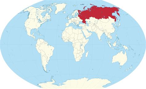 Russie Carte Du Monde Moscou Carte Vacances Guide Voyage La
