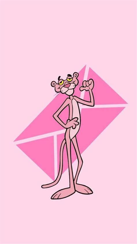 An Image Of A Pink Cartoon Character
