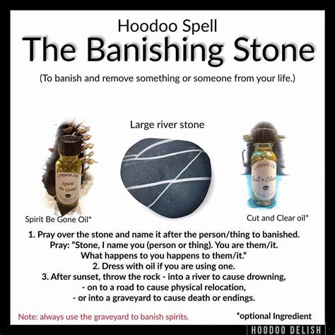 Hoodoo Spells The Banishing Stone ~~ One Of The Absolute Most Simple