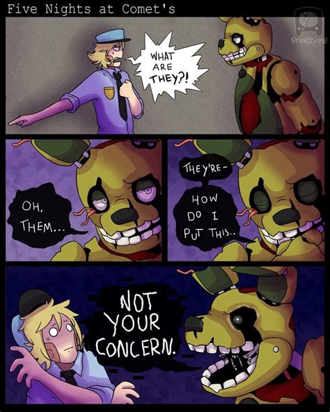 Comic Strip About Five Nights At Comet S And What They Mean To Do It