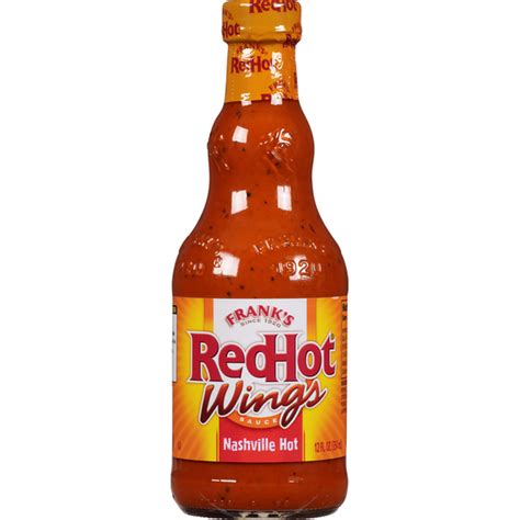 Frank S Redhot® Nashville Hot Wing Sauce 12 Fl Oz Delivery Or Pickup Near Me Instacart