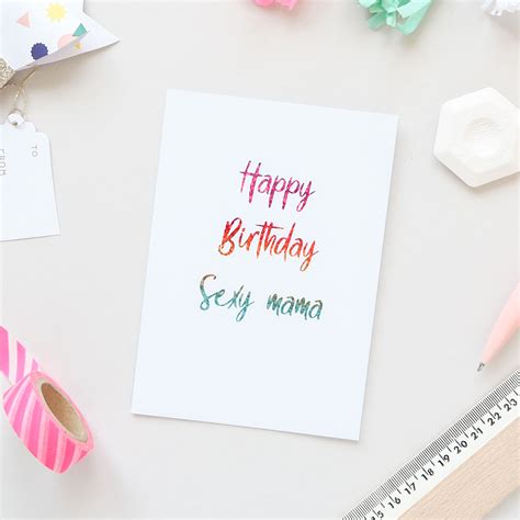 Happy Birthday Sexy Mama Birthday Card K
