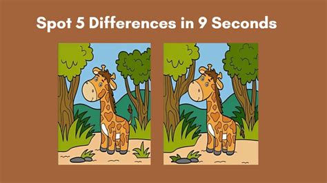 Spot 5 Differences Between Two Pictures Printable Fin