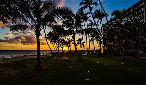 Wallpaper Maui Hawaii Beach Sunset People Crowd Ocean Sea