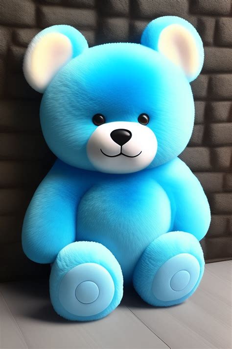 Lexica Barnoo Is A Small Cute Loveable Furry Bright Blue Bear With