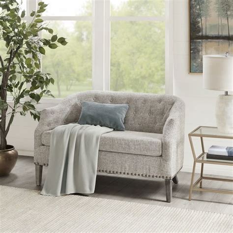 Madison Park Russel Grey Settee 495w X 2925d X 295h