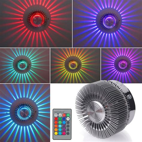 All of our led wall washers are capable of projecting light over 45ft. Colorful RGB Wall Light Lamp LED Bulb Luminaire Lighting IR Remote For Xmas #Affilink #Lamps # ...