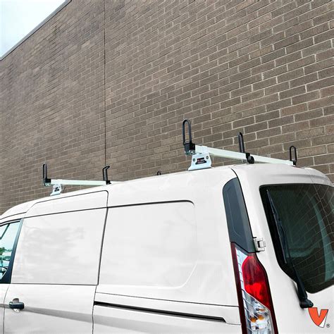 Heavy Duty 2 Bar White Gfy Ladder Roof Rack Fits Ford Transit Connect