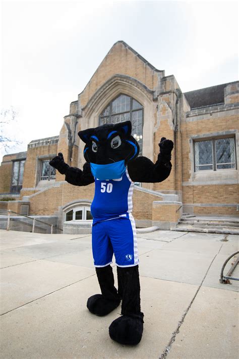 Billy At Booth Eiu Mascot Billy Panther Visits Booth Libra Flickr