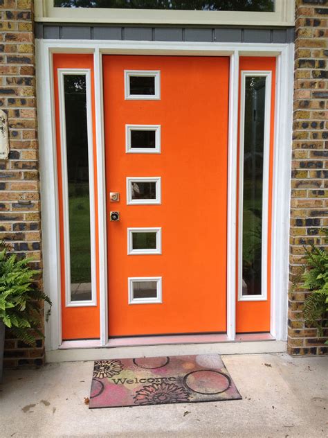 10 Modern Orange Front Door Decoomo