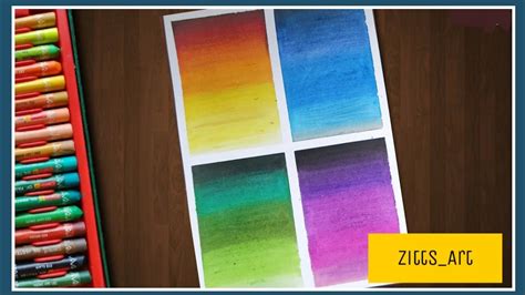 How To Use Oil Pastel Basic Colour Shading Blander Tricks