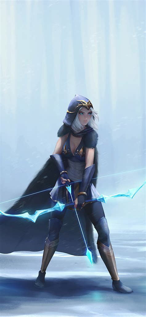 1242x2688 Fanart Of Ashe From League Of Legends 5k Iphone Xs Max Hd 4k