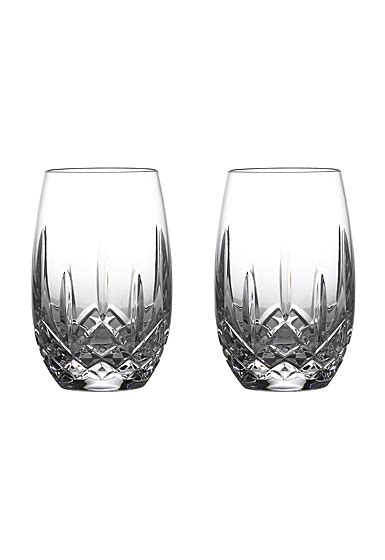 Waterford Crystal Lismore Nouveau Stemless White Wine Pair Crystal Classics