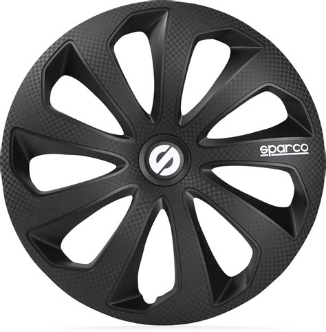 Sparco Sp 1574bkc Set Wheel Covers Sicilia 15 Inch Blackcarbon Bigamart