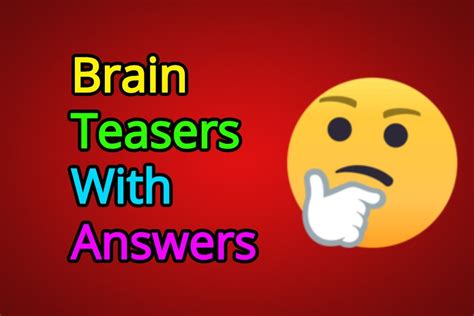 Best Brain Teasers For Kids With Anwser Jobs For Felons