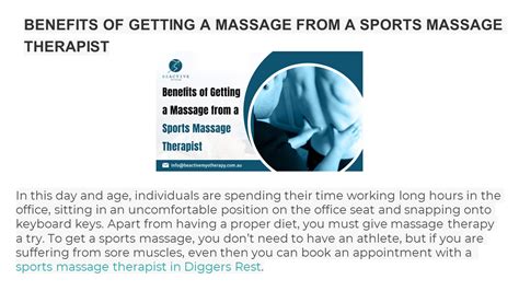 Ppt Benefits Of Getting A Massage From A Sports Massage Therapist Powerpoint Presentation