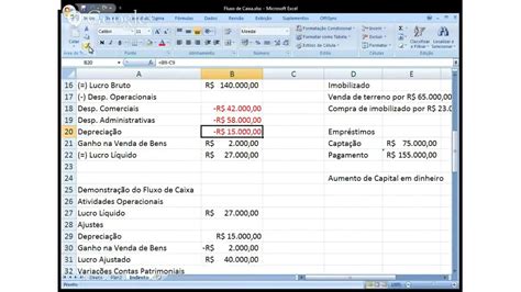 Demonstração do Fluxo de Caixa Método Indireto YouTube