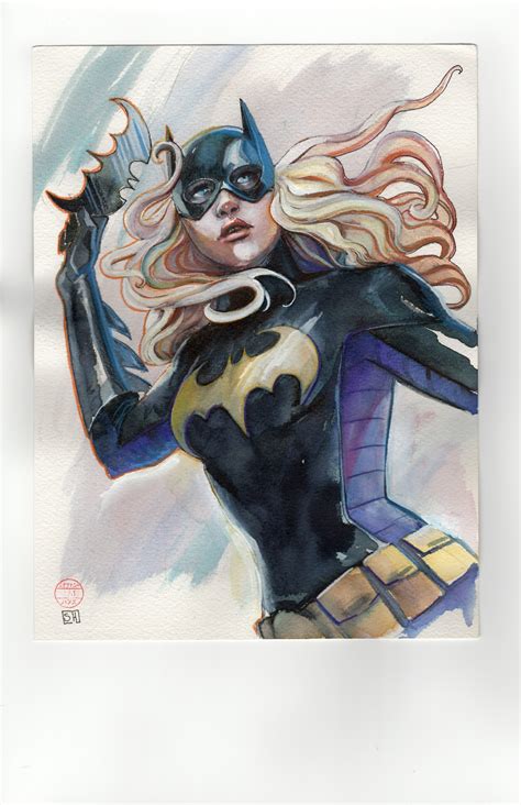 Stephanie Brown As Batgirl In Johnny McCloskey S Batman And The Bat Family Comic Art Gallery Room