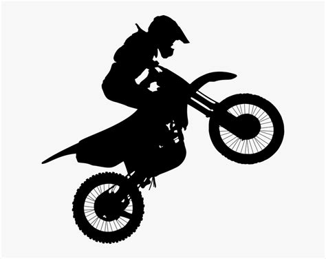 Motocross Motorcycle Vector Graphics Clip Art Silhouette Motocross