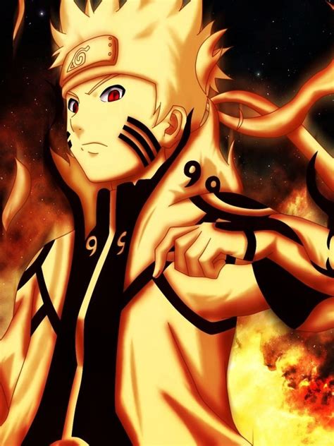 Download 600x800 Uzumaki Naruto Flames Wallpapers For