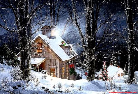 Christmas In The Mountains Wallpaper Wallpapersafari