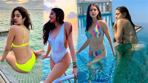 Janhvi Kapoor Vs Sara Ali Khan Who Gonna Win The Hottest Bikini Babe Battle Youtube