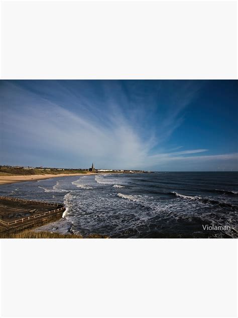 Tynemouth Long Sands 2 Poster For Sale By Violaman Redbubble