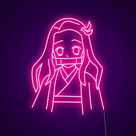 Nezuko Neon Sign Anime Neon Light Designed By Neonize